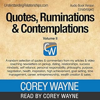 Quotes, Ruminations & Contemplations - Volume II Audiolibro Por Corey Wayne arte de portada