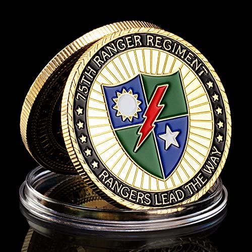 Moneda Conmemorativa 75th Ranger Regiment USA Oro miniatura 5