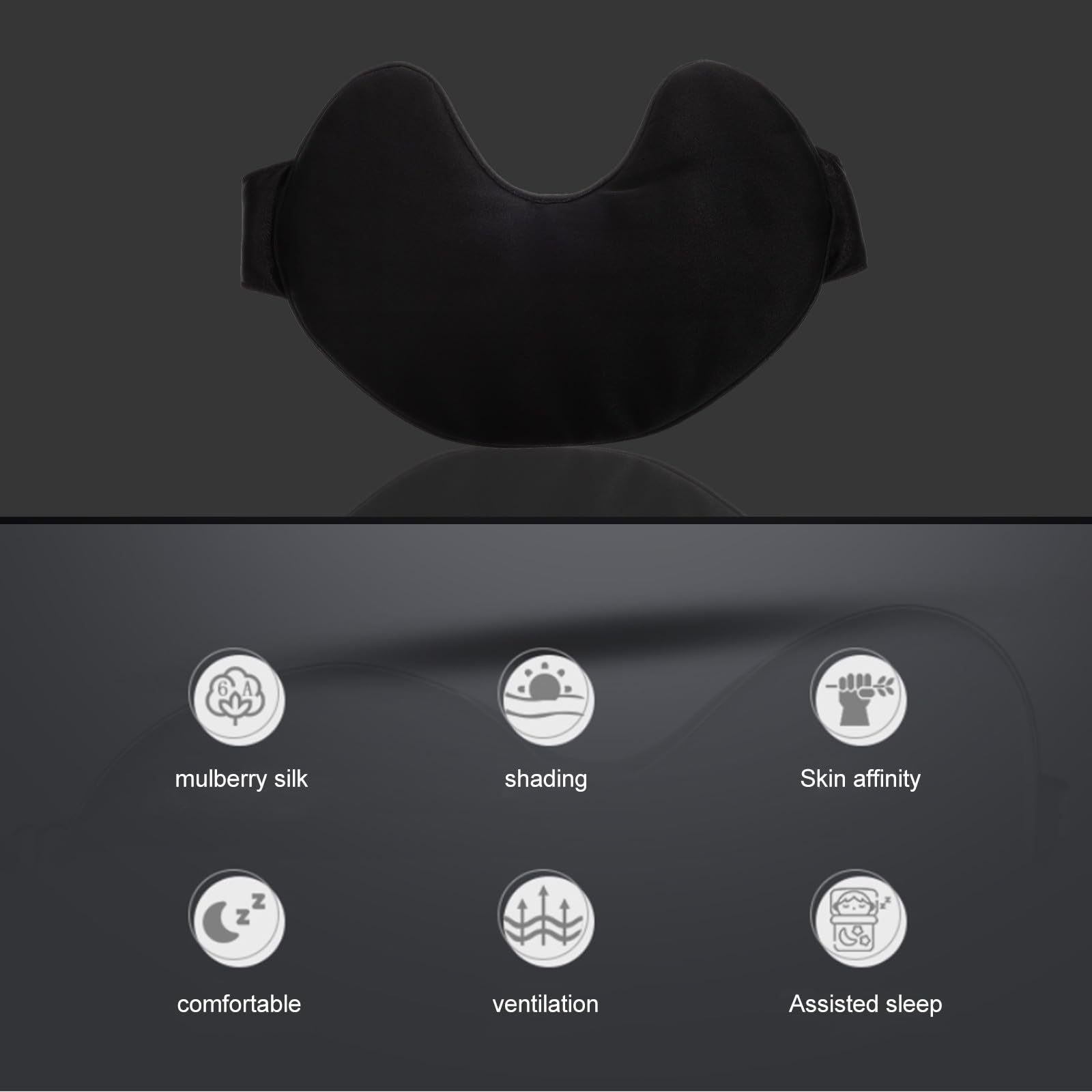 Masque de Sommeil Cache-yeux Portable pour Hommes et Femmes en Soie et Coton Doux et Anti-friction Protection Oculaire pour Voyage et Hôtels