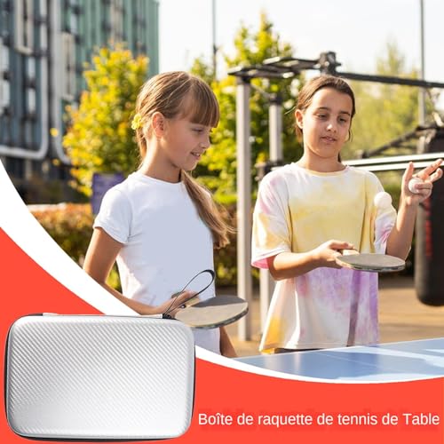 Bolsa de tenis de mesa para 2 raquetas y 6 pelotas con cremallera fluida 2