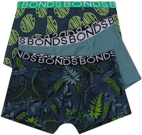 BondsBoys 3 Pack Trunk Underwear - In the Palms