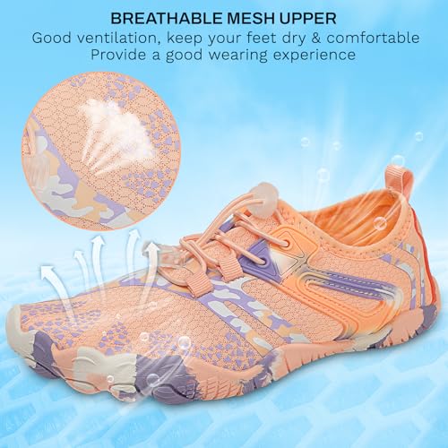 Quick Dry Water Shoes - Barefoot Swim Shoes for Women & Men, Non-Slip Aqua Shoes for Beach, River, Pool & Hiking2