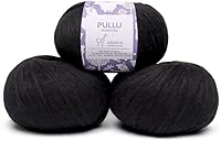 Vista 21 de Pullu - Juego de 3 madejas de hilo de lana de alpaca bebé y merino (150 gramos) de peso worsted - Procedencia directa de Perú - Celestialmente suave