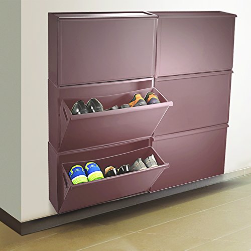 Image of Cello Maple Multipurpose Shoe Rack (Ice Brown)