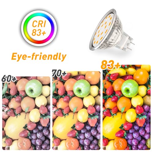 RuLEDne MR11 LED Bulbs, GU4 Bi-Pin Base ACDC 12V 3W (Equivalent to 25W 30W Halogen Light Bulbs) Warm White 2700K - Image 3