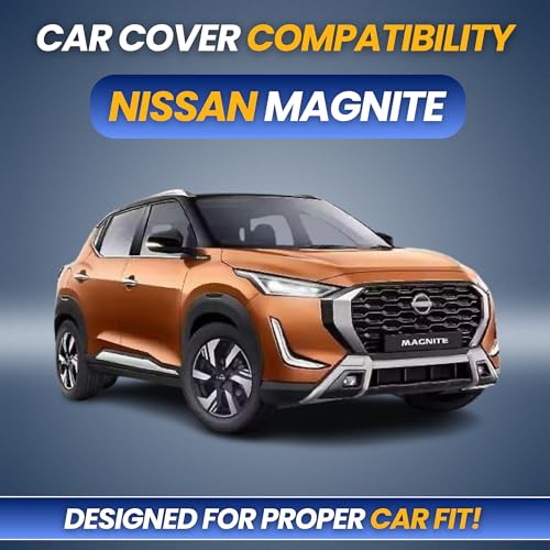 Image of Car Cover for Nissan Magnite 2020-2023 | 100% Waterproof Heavy-Duty 3-Layer Car Body Cover | All-Weather Rain, UV, Sun & Dust Protection | Custom Fit | Mirror & Antenna Pockets | Navy Blue