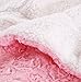 Faux Fur Pink Throw Blanket - DaDa Bedding Luxury Rose Buds Blushing...