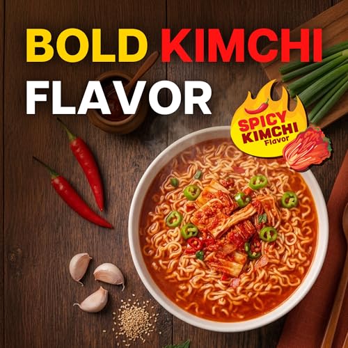 Image of Nongshim Ramen Noodles, Gourmet Instant Ramen bowl, Premium Microwavable Noodle Soup, Kimchi, 3.03 Ounce (Pack of 12)