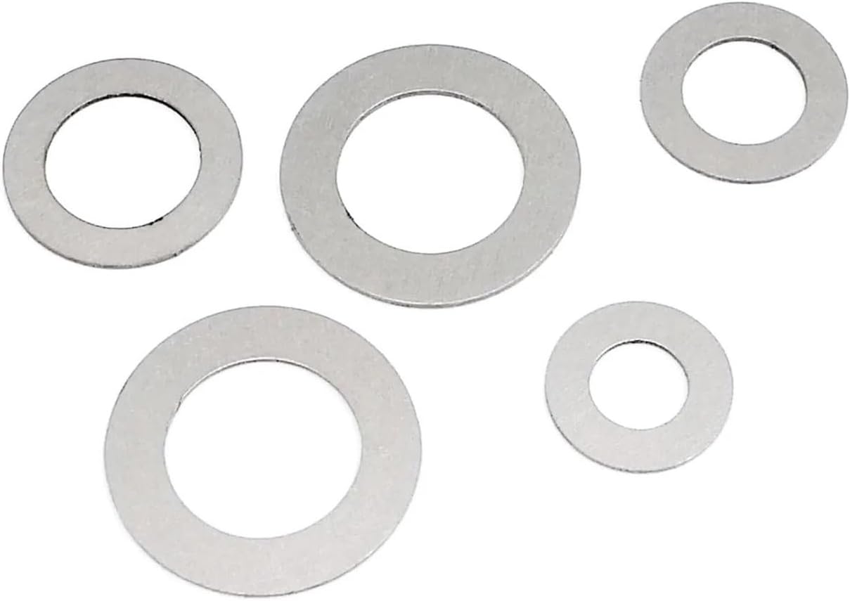 1 Box 0.1mm 0.2mm 0.3mm Thick Ultra Thin Flat Washer Adjusting Shim Plain Gasket Kit TREXCFGH(0.2mm 600pcs)