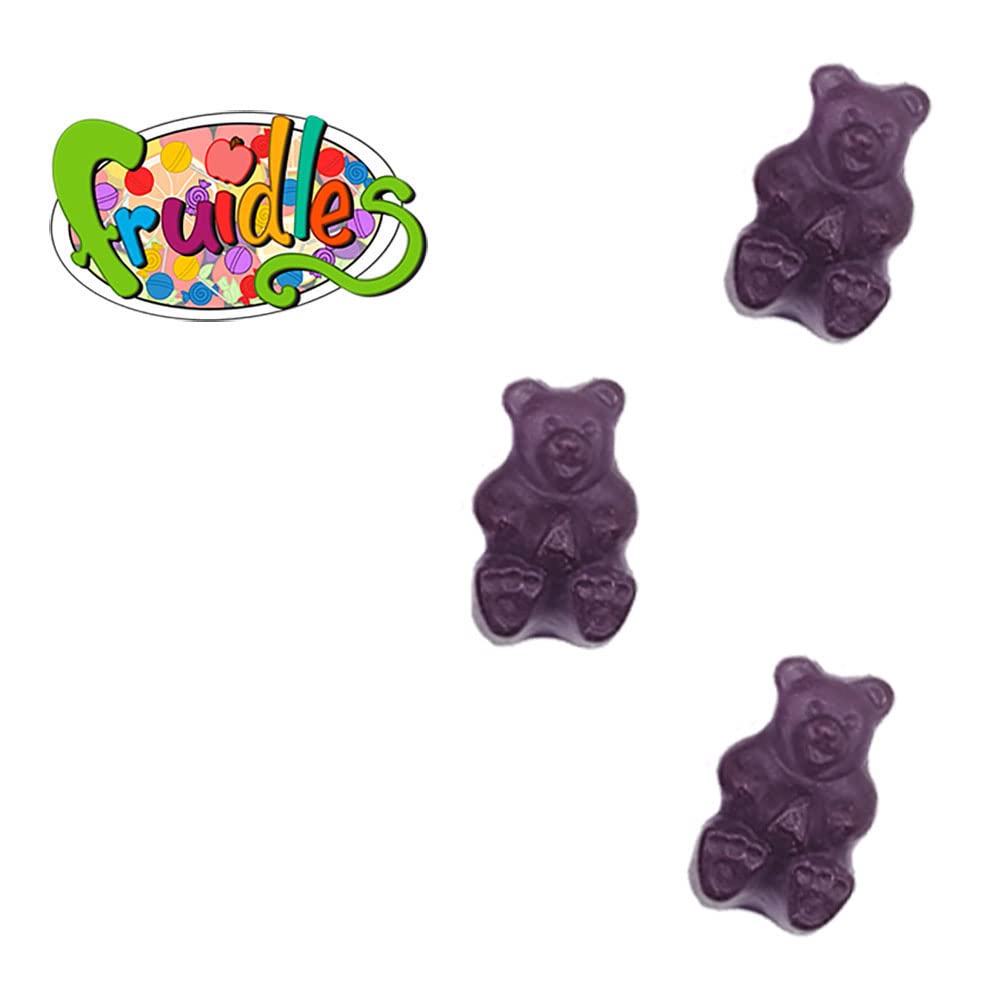 Fruidles Grape Gummi Bears Candy, Fruit Flavors Gummies, Allergy Friendly, Non-GMO, No Artificial Sweeteners (2 Pound Bag)