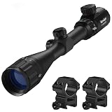 Hunting Rifle Scope 4-16X40 AOE Red and Green Illuminated Gun Scope with 20mm Free Mount