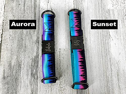 Generic Personalized Aurora Mountain Dog Collar W/Metal Buckle thumb #7
