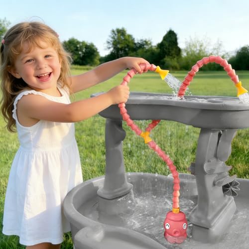 Image of okcool Rechargeable Water Table Pump with Huge Water Output,Water Flow Rate up to 8L /min (2.11 GPM),Kids Sand Water Play Pump,Octopus-Shaped Design,Suitable for Most Water Table on the Market