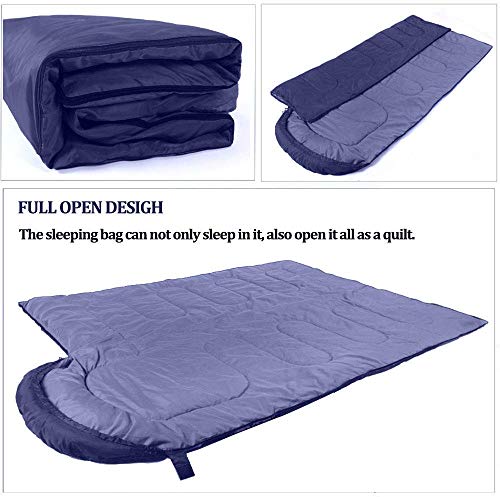 Image of IRIS Sleeping Bag Envelop 3 Season Ultra Light Portable Waterproof Comfort for Camping, Backpack & Outdoor