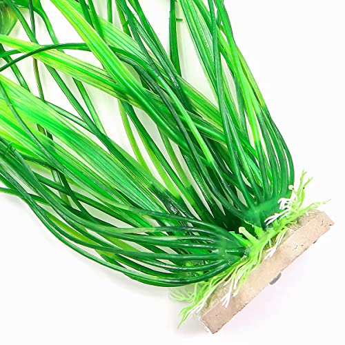 Hsthe Sea 2 PCS Large Aquarium Aquatic Plants Decoration 15.74 inch Plastic Artificial Water Plants Ornaments for All Fish and Pets - Image 4