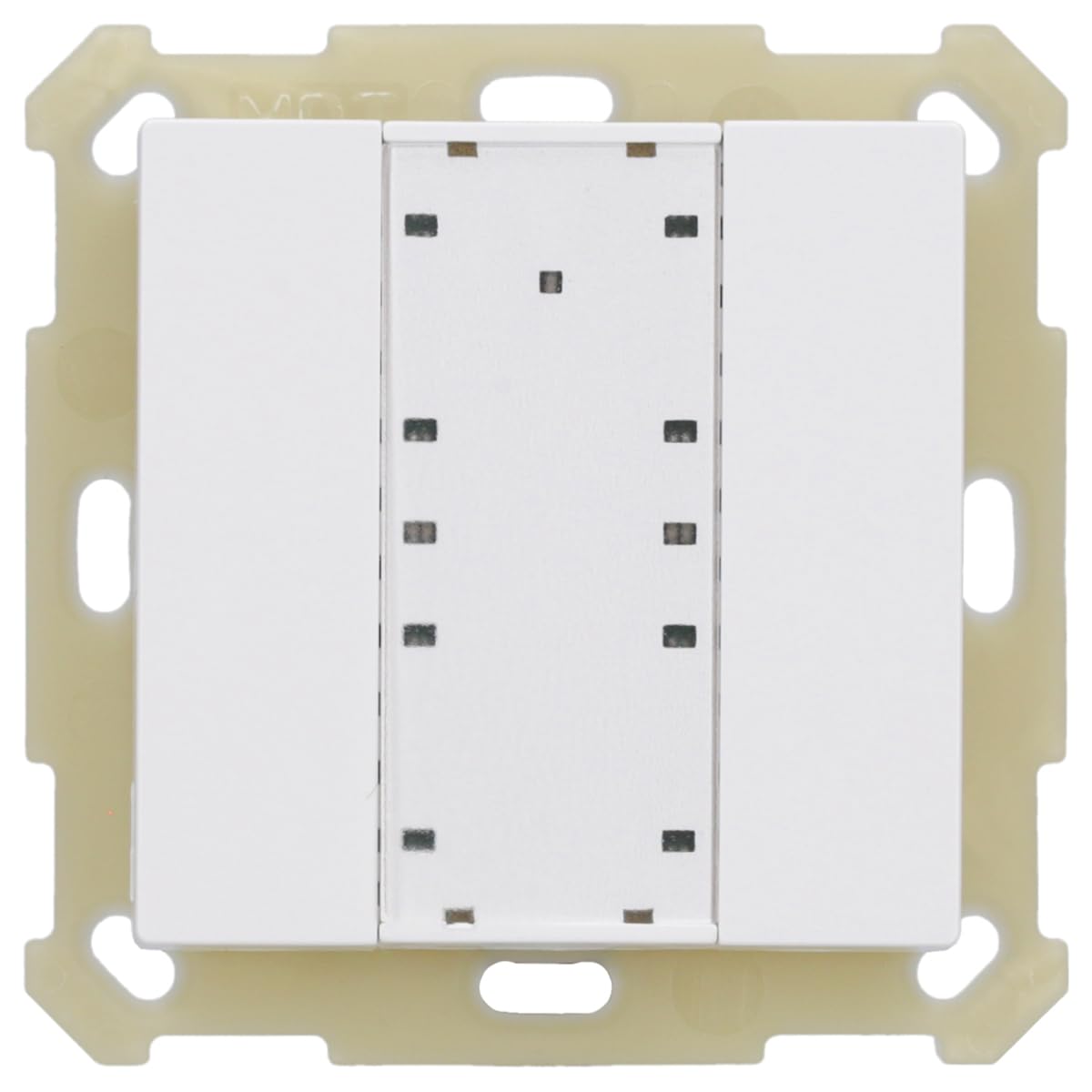 KNX Taster 2fach Plus, LED, reinweiß glänzend