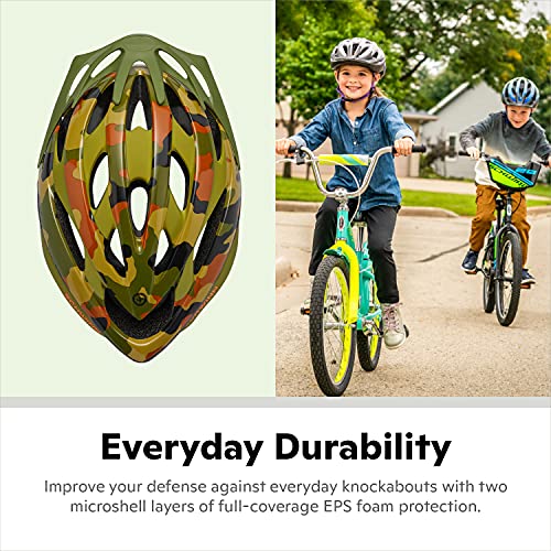 Image of Schwinn Thrasher Helmet for Kids, Size 55-58 cm for Kids 8-14, Lightweight Microshell, Adjustable Dial & Straps, Interior Padding, Air Vents, Visor, Helmet for Boys and Girls