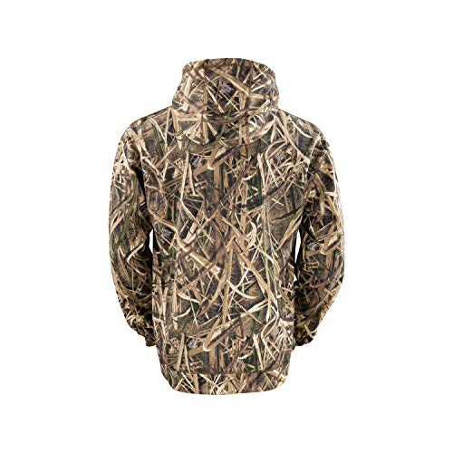 Men's Zip Fleece Hoodie in Mossy Oak Shadow Grass Blades Camo Print2