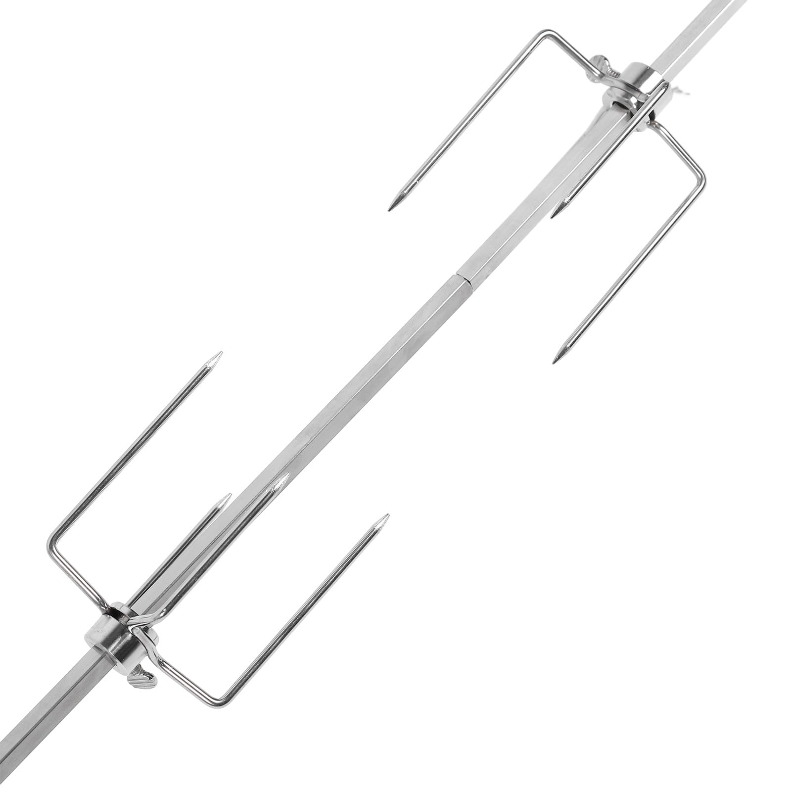 Girarrosto Elettrico, Kit Griglia Girarrosto, Kit Girarrosto Griglia Universale Acciaio Inossidabile 304 52,4 Pollici Capacità di Carico 33 Libbre Kit Barbecue Rotante (Spina
