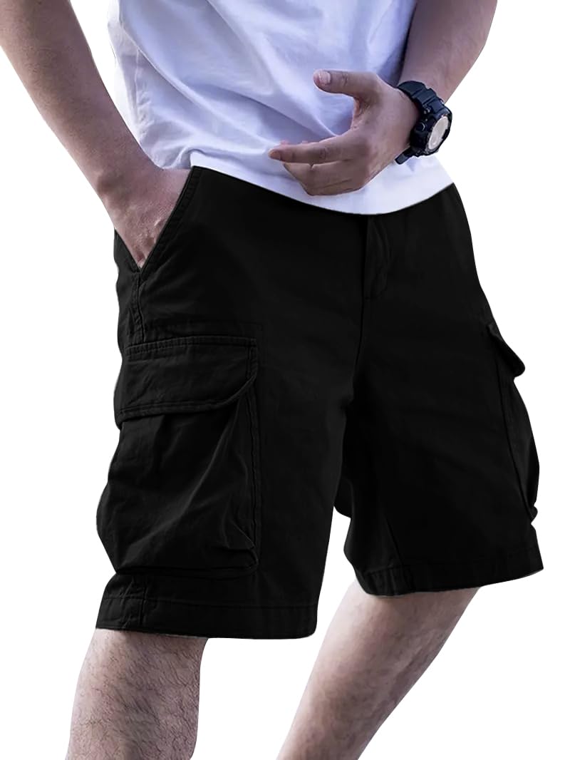 Vogaan Men's Shorts || Casual Men Shorts Cotton || Half Pant for Man || Cargos Shorts-image-0