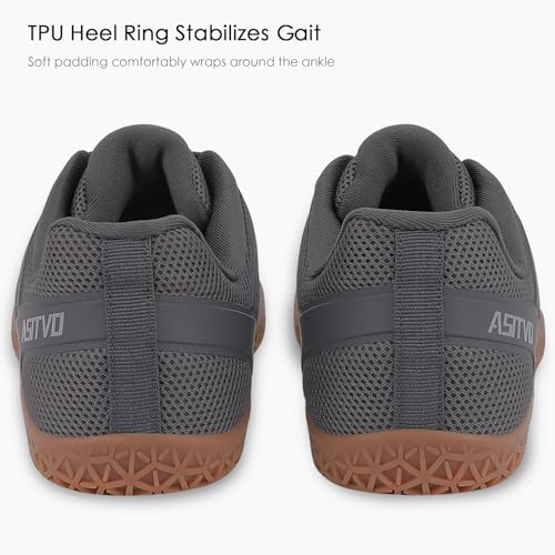 Image of ASITVO Wide Men's Barefoot Zero Drop Sole Minimalist Width Toe Box Walking Shoes Sneakers TPU Toe No-Sew Upper