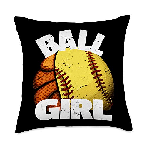 sequin softball pillow