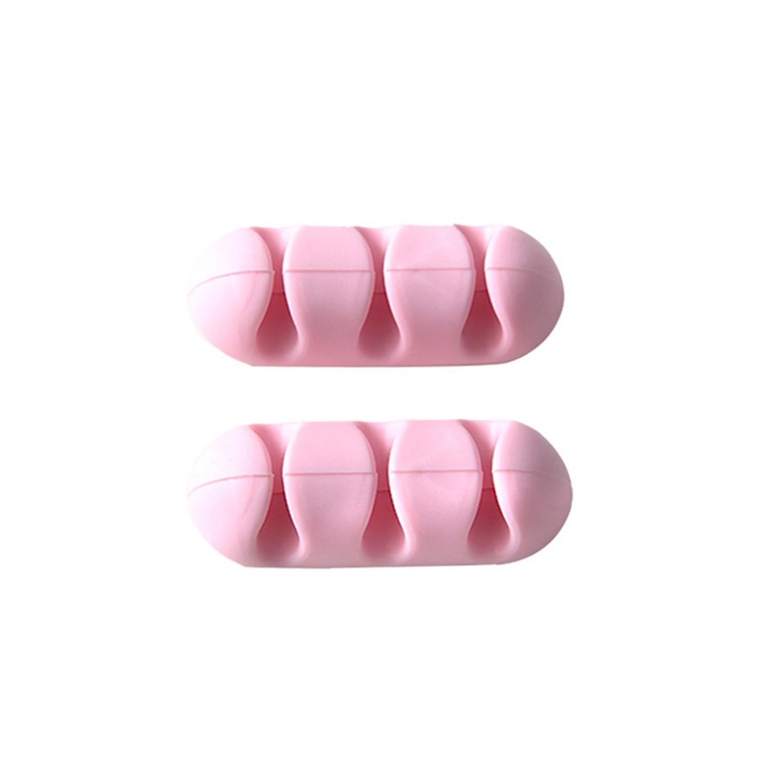 Phone Cord Holder for nightstand 18Pcs Silica Gel Shelf Rack Color Cable Winder Organizer Storage Winder Cable Collector Tool Holder Headset Wire Wrap Cable Core(Pink)