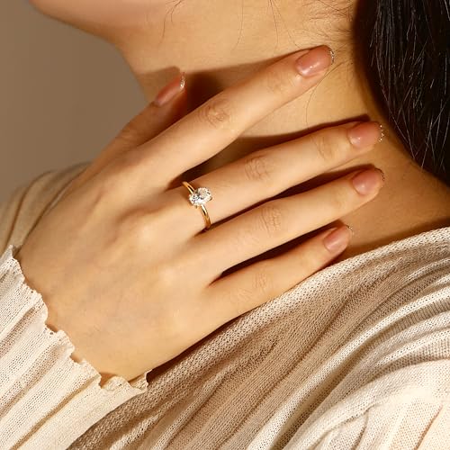 Moissanite Engagement Ring for Women Sterling Silver D Color VVS1 Moissanite Promise Wedding Ring for Her4