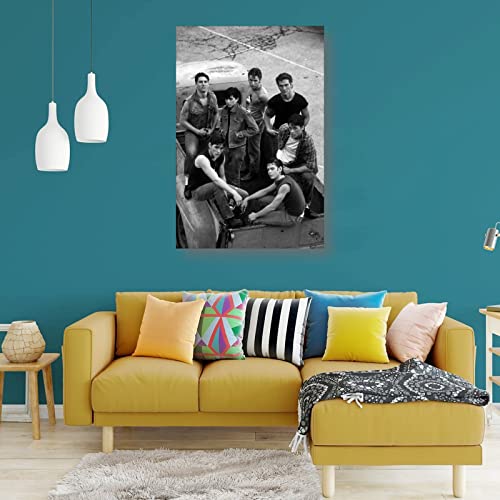 Zhuoyuan The Outsiders Poster Black And White Gifts Canvas Painting Poster Wall Art Decorative Picture Prints Modern Decor Framed-Unframed #TOP2