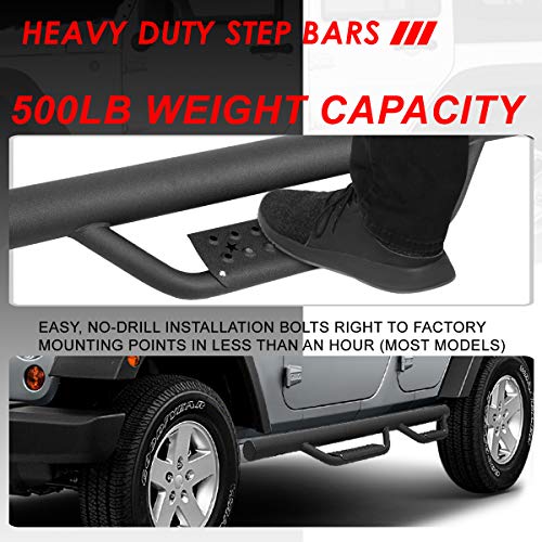 Estribos Auto Dynasty para Jeep Wrangler 4 puertas 2007-2018 miniatura 4