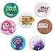 Feminist Button Pins in 8 Designs, Pinback Buttons for Women (2.25 in, 24-Pack)