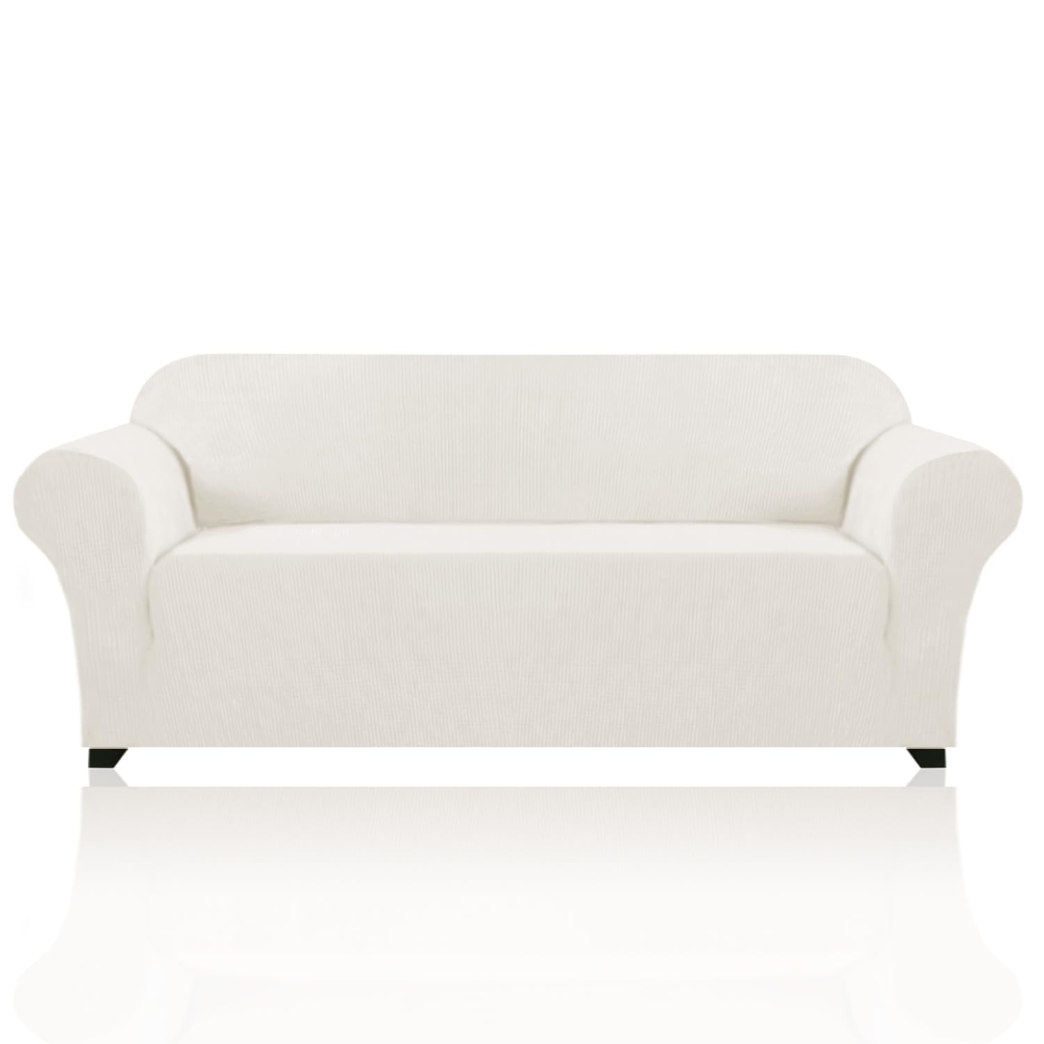 PrinceDeco Couch Covers for 3 Cushion Couch Sofa Pet Friendly Extra Large Couch Cover for Oversized Sofa Washable Furniture Protector Fitted Sofa Slipcovers Stay in Place(XL Sofa, Porcelain)