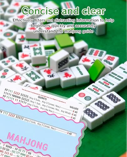 Set 8 cartas para mezclar y leer Mahjong miniatura 3
