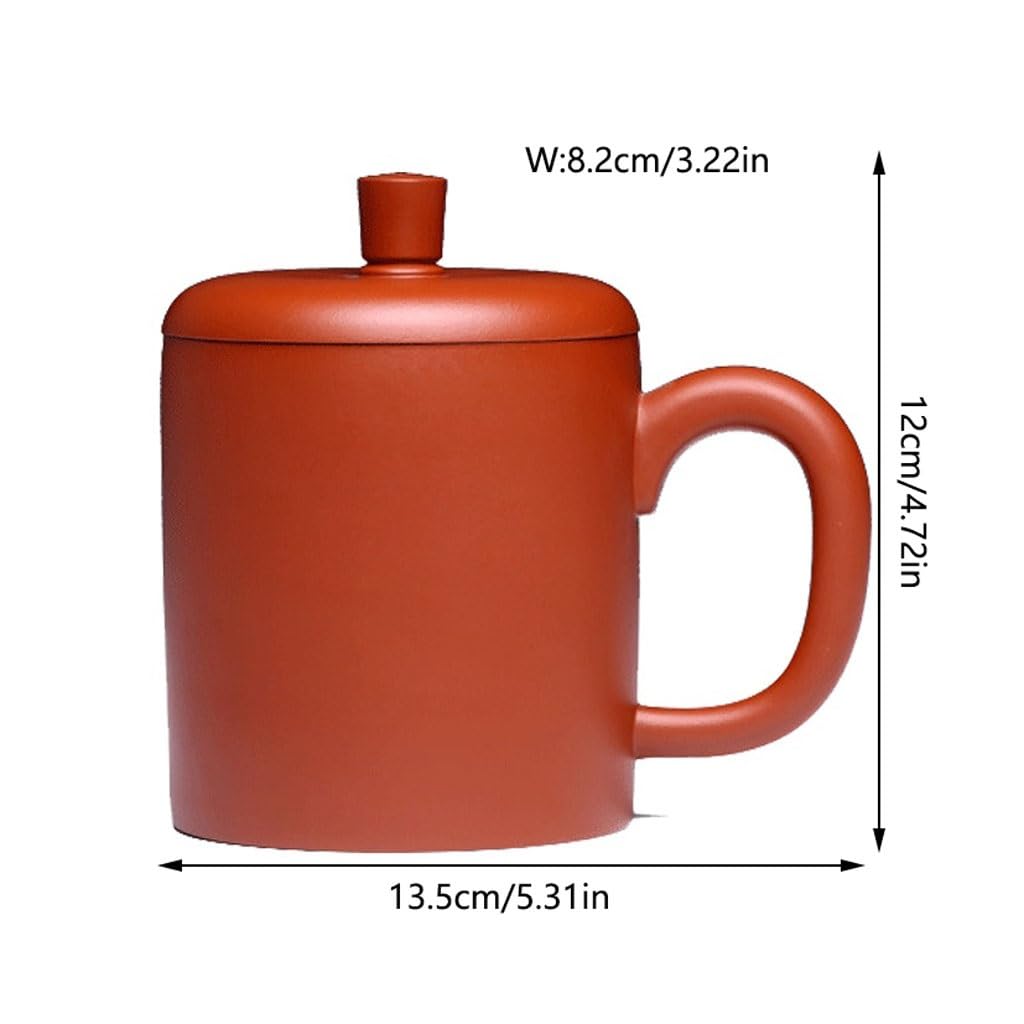 Tasse à thé Tasse à café Tasse de Sable Violet Tasse Faite à la Main avec Couvercle Tasse à thé Tasse à Eau 370ML Filtre à thé Tasse de Cuisine Tasses à thé réutilisables