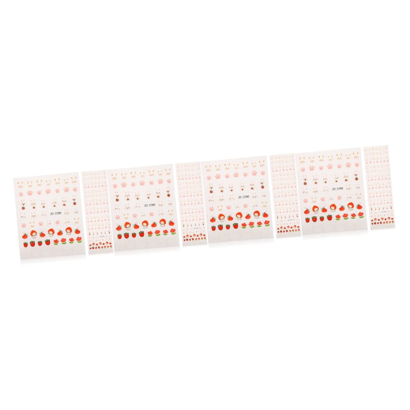 Healvian 4 Set Di Adesivi Per Nail Art Decalcomanie Per Unghie Da Donna Decalcomanie Per Unghie A Forma Di Coniglietto Per Decorazioni Natalizie 10 Fogli*4