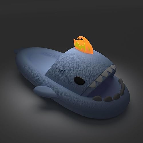 Miniatura 19 de Zureto Un par de aletas de tiburón deslizantes, pantuflas Cloud Shark de repuesto, aletas superiores de repuesto, accesorios de bricolaje Panda,Pez