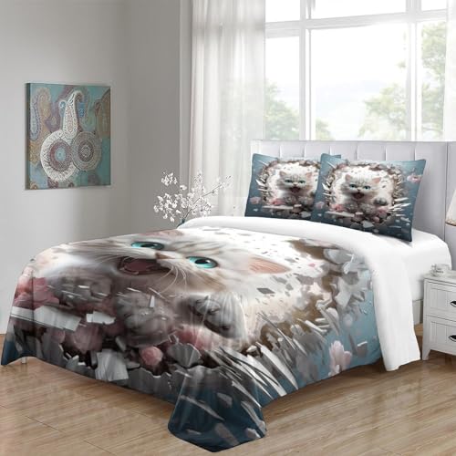Linge de lit Jack imprimé 3D de qualité supérieure en microfibre douce 140x200cm