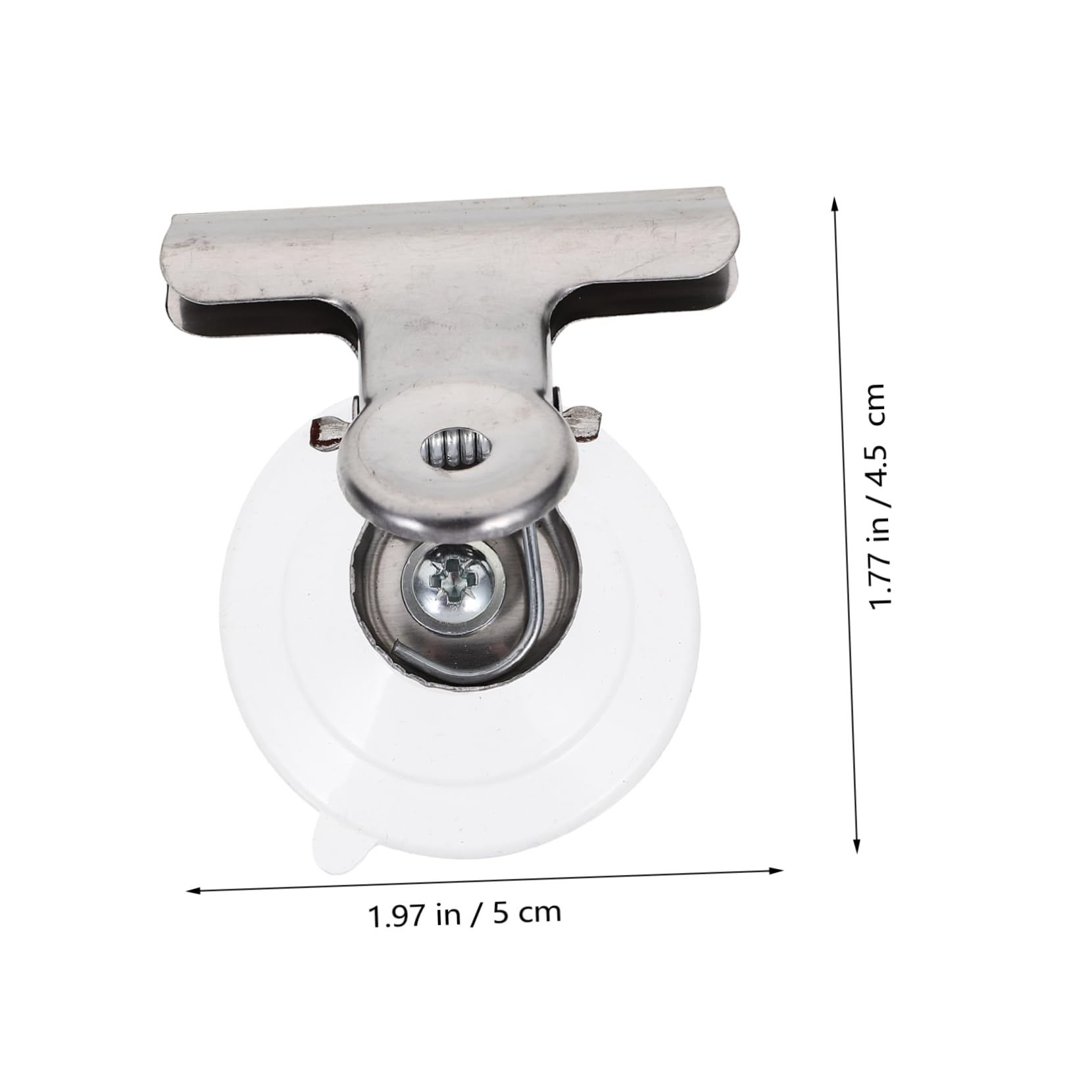 Alipis 80piezas Clip De Ventosa De Inoxidable Para Sujetar Carteles Ventanas Clips Adherentes Para Superficies Lisas y No Porosas Para Decoraciones y Manualidades