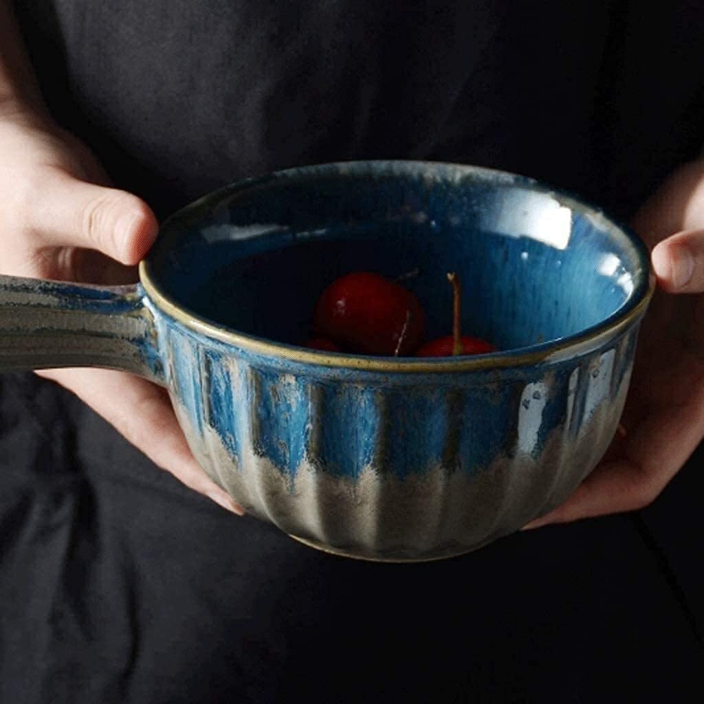 Miska na płatki, miski do zupy, miski ramen, porcelanowe miski na ryż miski na płatki, domowa miska do sałatki owocowej, porcelanowa miska na makaron - 15,4 x 8 cm