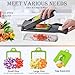 Pro-Series 16-in-1 Vegetable Chopper, Dewpeton Mandoline Slicer, Veggie Chopper, Food Chopper with Container, Vegetable Cutter & Spiralizer for Onion Salad (Home Essential Gadget & Kitchen)