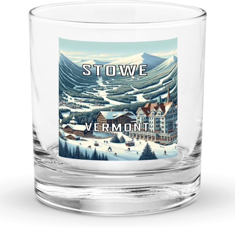 Stowe Vermont 10.5 oz Souvenir Rocks Glass - Thumbnail 2