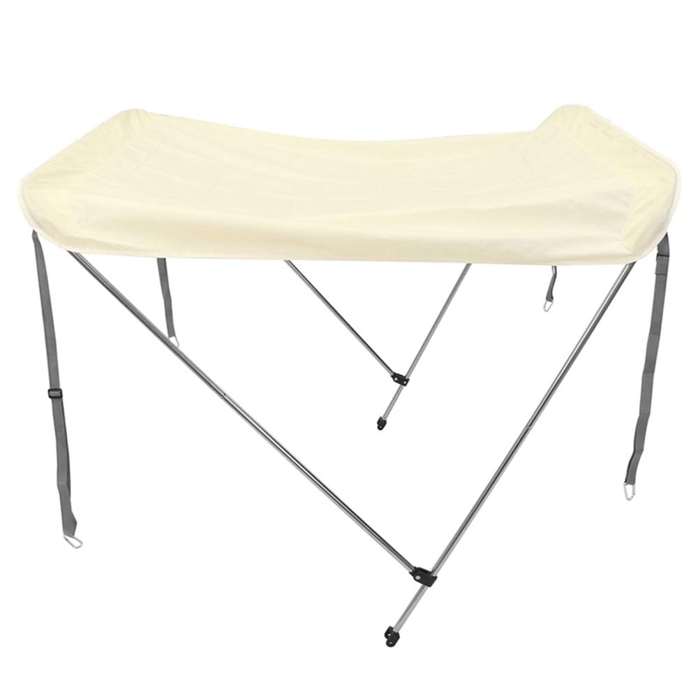 Bimini Bateau Pare-soleil 195x155 Cm – Toile Imperméable Pour Kayak Et Pêche