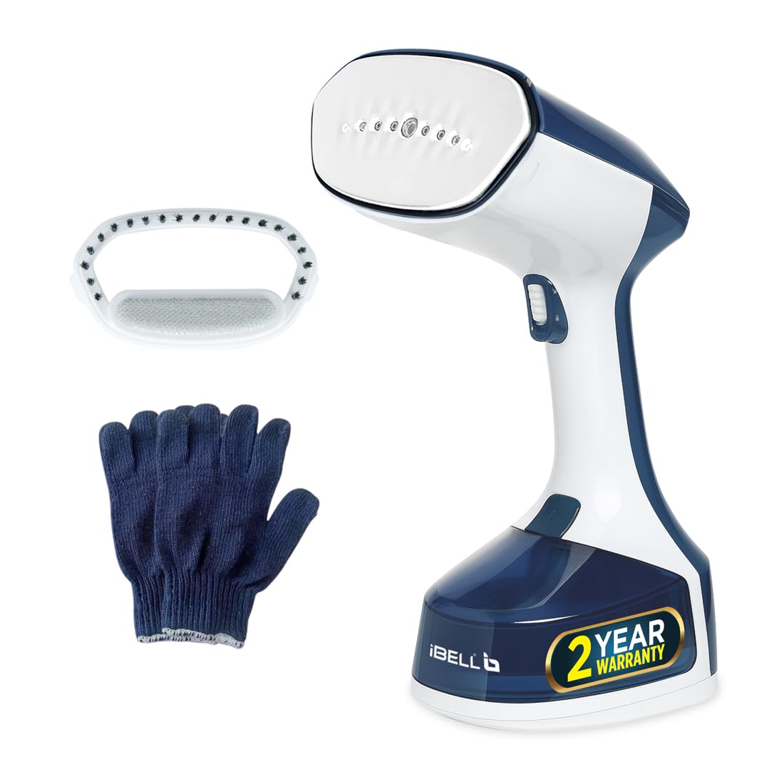 IBELL GS260M Garment Steamer for Clothes, 1600W Handheld Clothes Steamer, Steam Iron Portable, 260ml Water Tank, Detachable Fabric Brush, Fast Wrinkle Removal, 2 Year Warranty