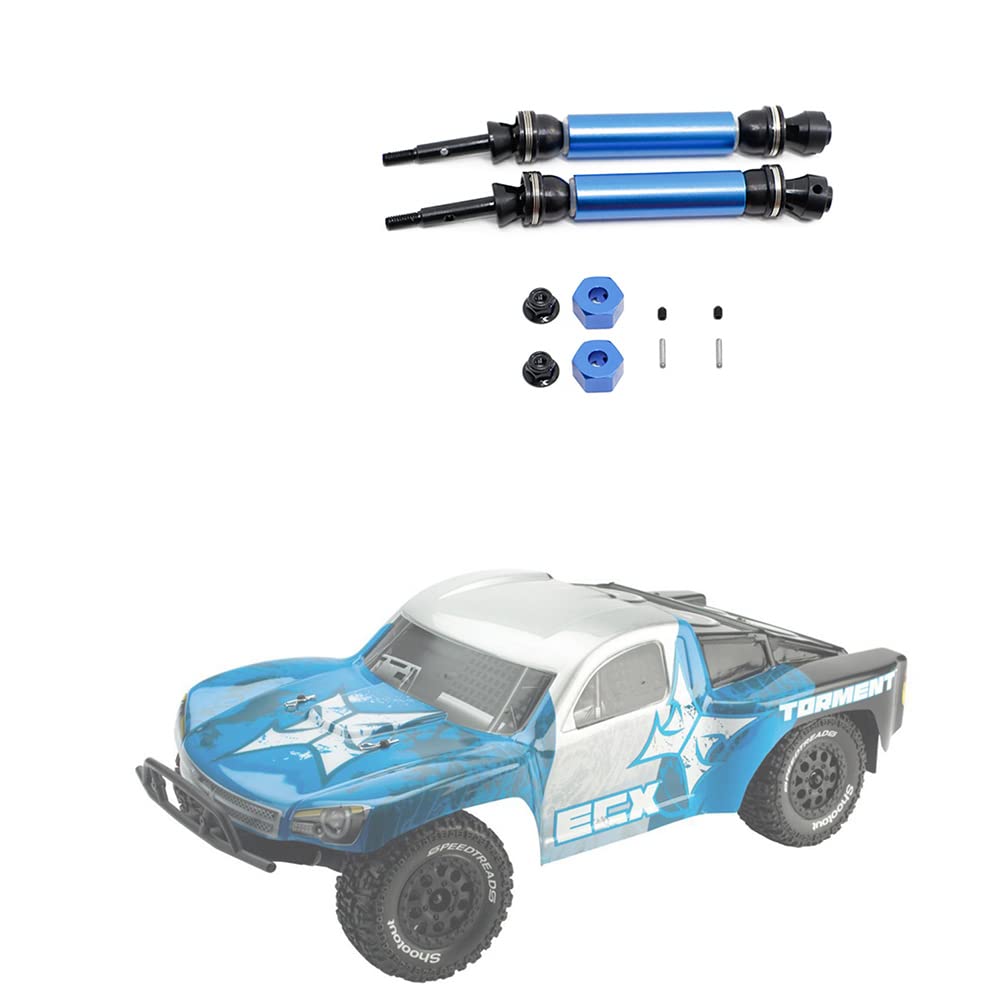 2 PièCes Arbre de Transmission ArrièRe CVD pour 1/10 2WD SéRie Ruckus Torment Circuit AMP RC PièCes de Mise à Niveau de Voiture, 2