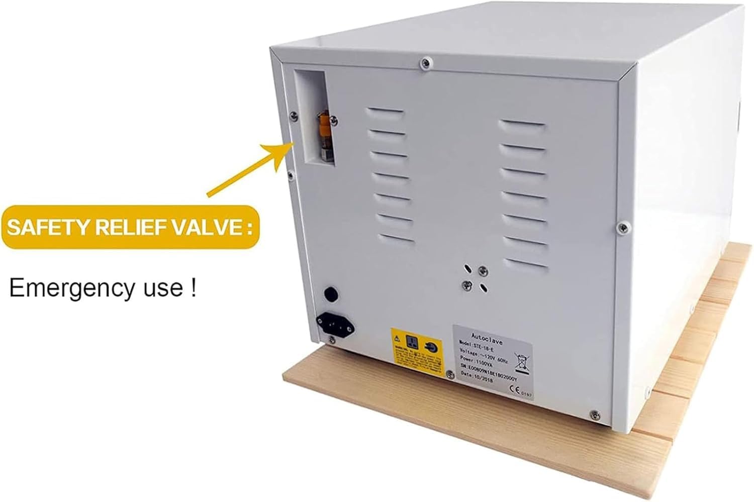 Autoklav-Sterilisator, 18 l, Digitalanzeige, Edelstahl, Vakuum-Dampf-Laborausrüstung