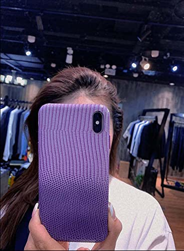 Coque cuir de vache iPhone 12 Pro SCHIK violet dégradé protection luxe - 6