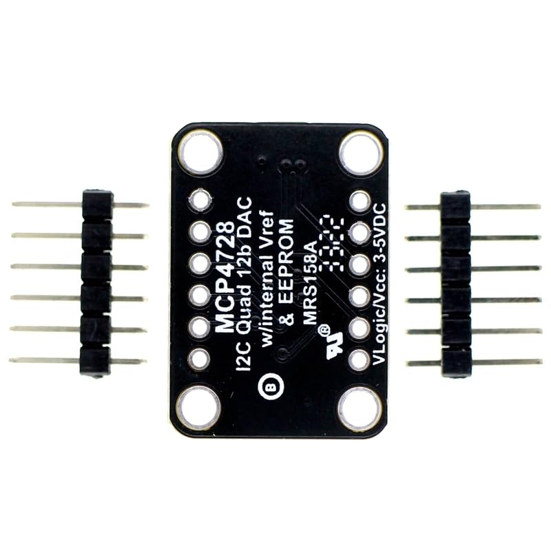 Modulo DAC MCP4728 a 4 bit, DC 2,7 V-5,5 V, 4 DAC a 12 bit integrati con modulo EEPROM