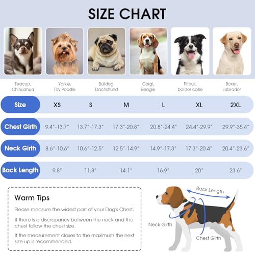 Image of Cold Weather Dog Coats Loft Reversible Winter Fleece Dog Vest Waterproof Pet Jacket Available in Extra Small, Small, Medium, Large Extra Large Sizes