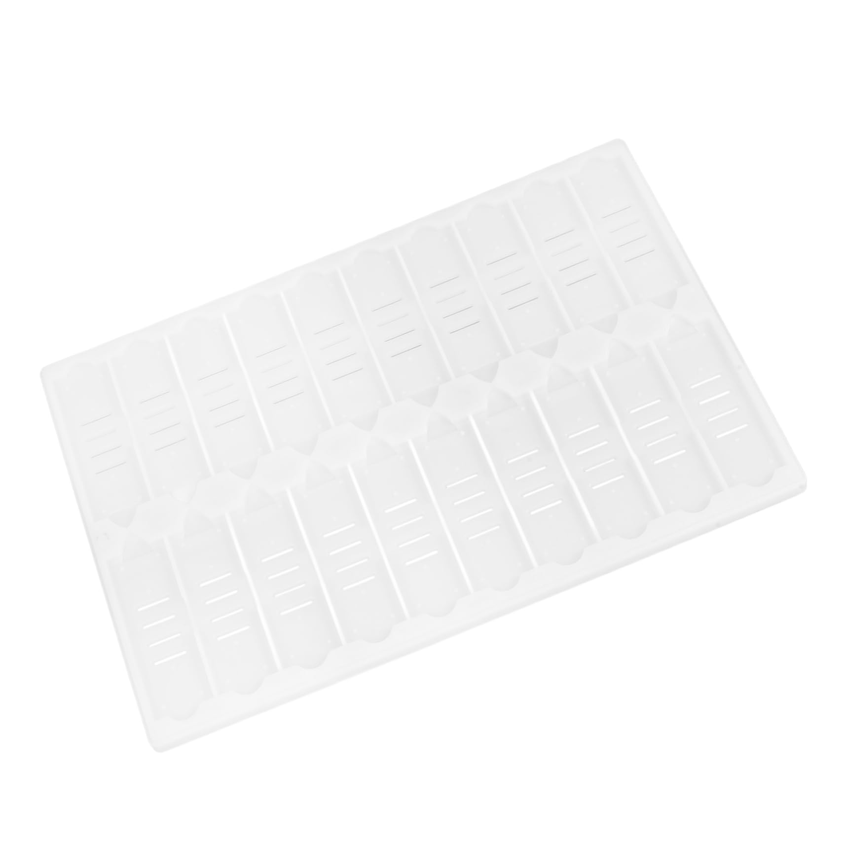 LIFKOME Microscope Slides Staining Holder 20-Slot Storage Rack for Lab Experiments