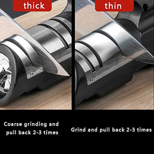 Messer Und Scherenschärfer 2 Stufiger Messerschärfer Messer-Und Scherenschärfer Mit Diamant Keramik Wolfram… – Bild 5